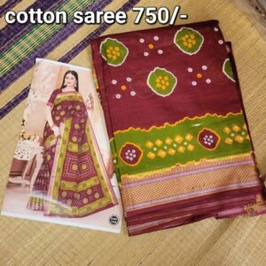 Cotton saree