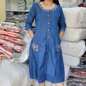 Denim midi