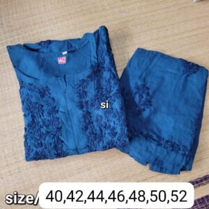 Chikankari pant Kurty set