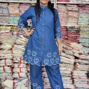 Denim cord set -2