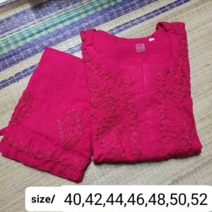 Chikankari pant Kurty set